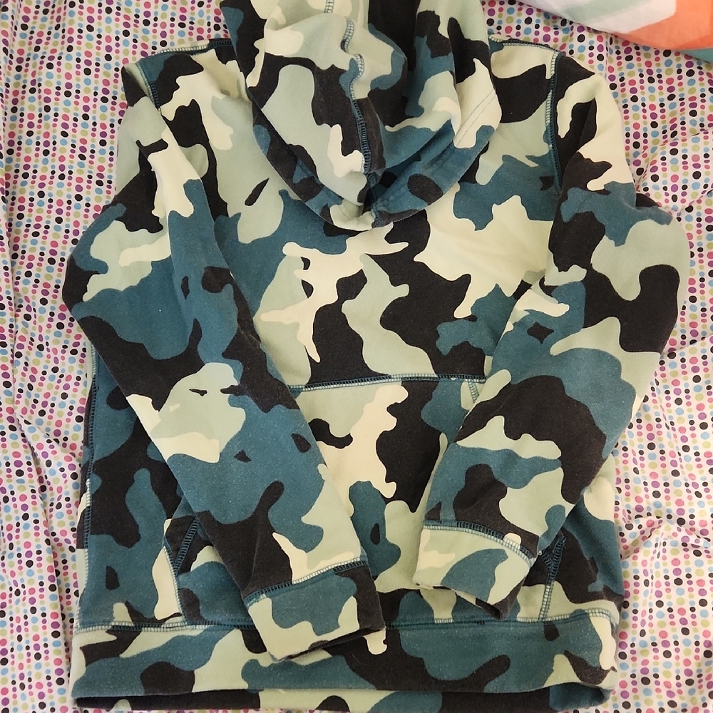 Tek Gear Kids Camo Hoodie - Green and Black